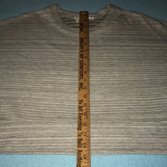 DEREK LAM 10 CROSBY gray short sleeve crop zipper sides heavyweight NEW size M - Picture 7 of 9